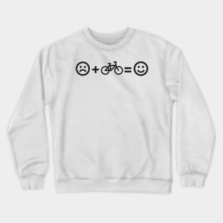 Cycling Happiness Bicycle Bike Cyclist Crewneck Sweatshirt